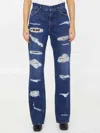 Dolce & Gabbana Distressed-effect Straight-leg Jeans