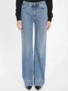 Dolce & Gabbana High-waist Wide-leg Trousers Crease Effect In Blue
