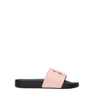 Dolce & Gabbana Dolce&gabbana Women's Flip Flops And Clogs Rubber Pink/flesh Pink