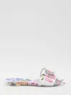 Dolce & Gabbana Floral Beachwear Slides In Multicolor