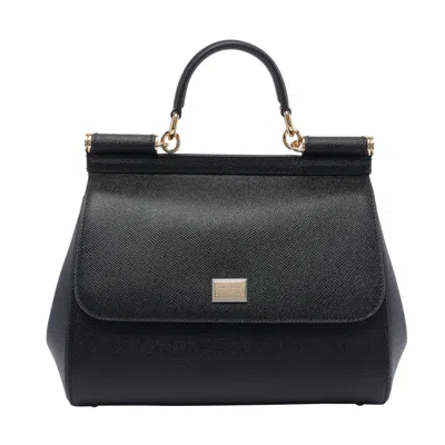 Dolce & Gabbana Dolce&gabbana Women Large Sicily Handbag In Black