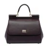 Dolce & Gabbana Women Sicily Large Leather Handbag In Black