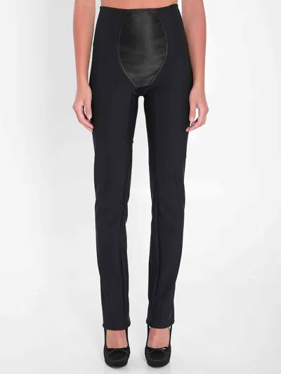 DOLCE & GABBANA DOLCE&GABBANA WOMEN LEGGINGS IN STRETCH SATIN
