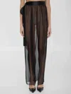 Dolce & Gabbana Belted Midi Chiffon Skirt