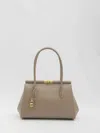Dolce & Gabbana Marlene Everyday Shoulder Bag In Grained Leather In Cream