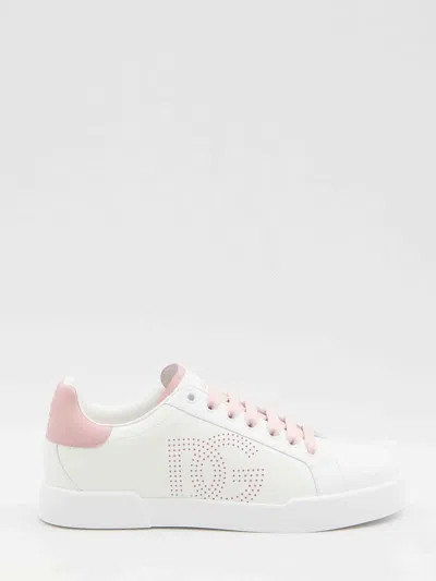 DOLCE & GABBANA DOLCE&GABBANA WOMEN PORTOFINO LIGHT STROBEL SNEAKERS