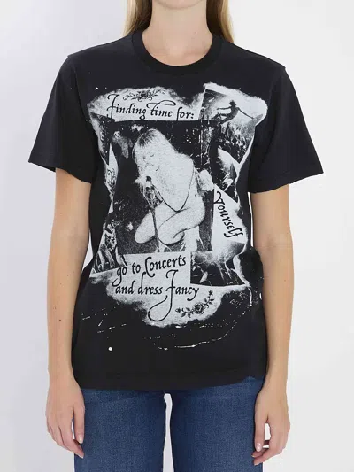 DOLCE & GABBANA DOLCE&GABBANA WOMEN PRINTED COTTON T-SHIRT