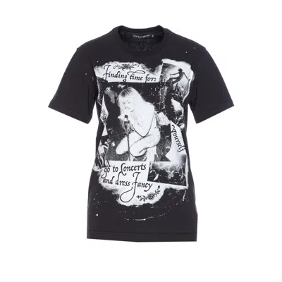 DOLCE & GABBANA DOLCE&GABBANA WOMEN PRINTED T-SHIRT