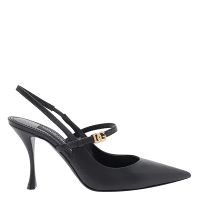 DOLCE & GABBANA DOLCE&GABBANA WOMEN SLINGBACK WITH DG LOGO