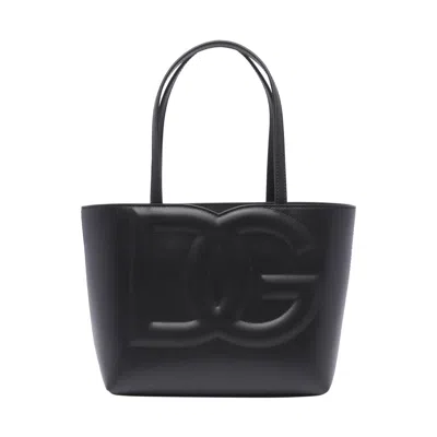 Dolce & Gabbana Dolce&gabbana Women Small Dg Logo Bag Shoppiing Bag In Black