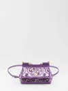 Dolce & Gabbana Small Sicily Majolica Top Handle Bag In Purple