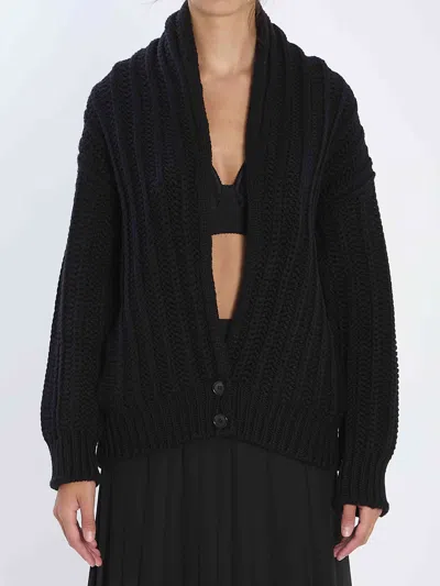 Dolce & Gabbana Dolce&gabbana Women Virgin Wool Cardigan In Black