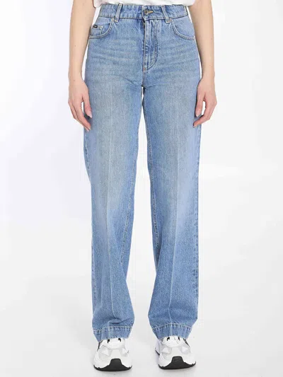 DOLCE & GABBANA DOLCE&GABBANA WOMEN WIDE-LEG JEANS
