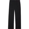 Dolce & Gabbana Dolce&gabbana Wool Stretch Twill Wide Leg Pants In N0000 Nero