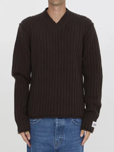 Dolce & Gabbana Dolce&gabbana Wool Sweater In Brown