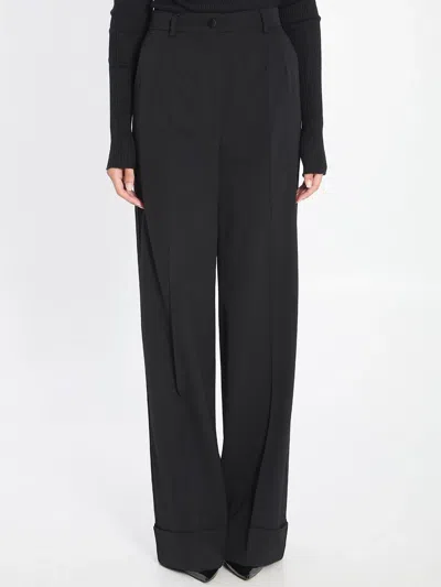 Dolce & Gabbana Dolce&gabbana Wool Trousers In Blue