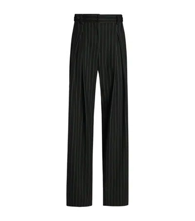 Dolce & Gabbana Dolce&gabbana Wool-blend Stripe Trousers In Brown