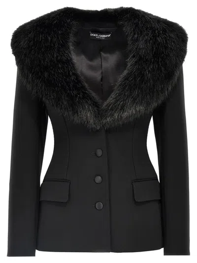 Dolce & Gabbana 'dolce' Blazer In Black