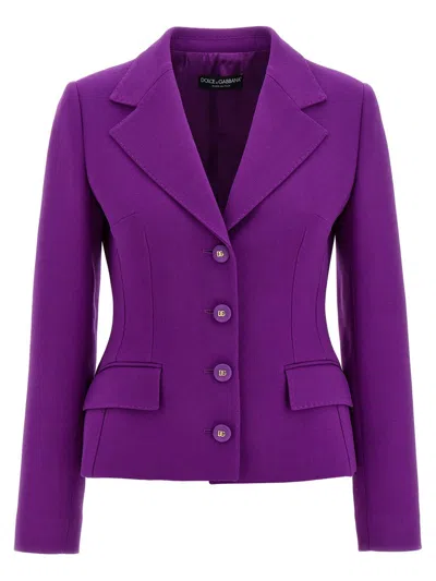 Dolce & Gabbana 'dolce' Blazer In Purple
