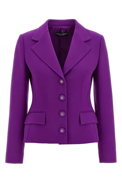 Dolce & Gabbana 'dolce' Blazer In Purple