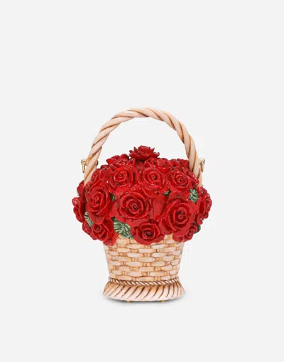 Dolce & Gabbana Dolce Box Basket Handbag In Multi
