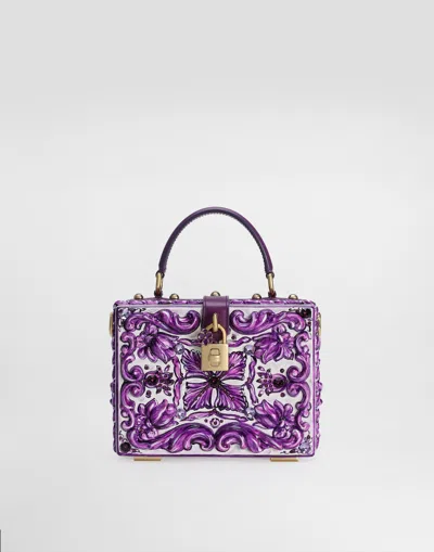Dolce & Gabbana Dolce Box Majolica Resin Handbag In Multi