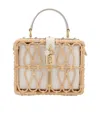 Dolce & Gabbana Dolce  Gabbana Dolce Box Wicker Buckled Tote Bag In Brown