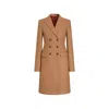 Dolce & Gabbana Dolce Double-breasted Wool Coat In Brown
