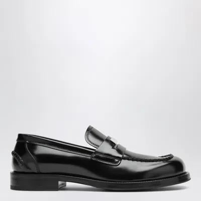 Dolce & Gabbana Dolce E Gabbana Black Calfskin Mini Moccasin For Men
