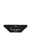 Dolce & Gabbana Nylon Beltpack Bag With Logo In Black