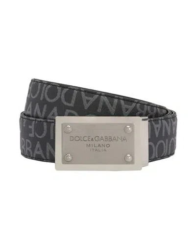 Dolce & Gabbana Belt Man Belt Black Size 39.5 Cotton