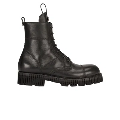 Pre-owned Dolce & Gabbana Bernini Combat Boot 'black' | Men's Size 42