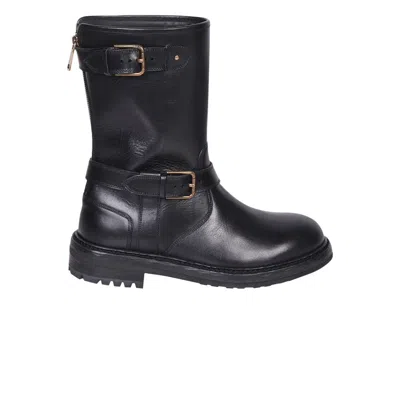 Pre-owned Dolce & Gabbana Biker Boots 'black' | Men's Size 40