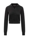 Dolce & Gabbana Polo-style Cashmere Sweater With V-neck In Black