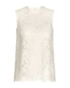 Dolce & Gabbana Sleeveless Lace Top In White
