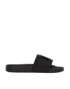 Dolce & Gabbana Dolce And Gabbana Black Logo Slides In Black