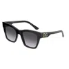 Dolce & Gabbana Dg4384 501/8g Women's Sunglasses - Black Frame, Gray Gradient Lenses