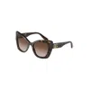 Dolce & Gabbana Women's Low Bridge Fit Sunglasses, Dg4405f 53 In Brown