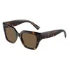 Dolce & Gabbana The Sharp Family Square Sunglasses, 52mm