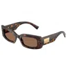 Dolce & Gabbana Dolce  Gabbana Eyewear Rectangular Frame Sunglasses In Brown