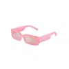 Dolce & Gabbana Dg6187 Rectangle-frame Injected Sunglasses In Pink