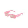 Dolce & Gabbana Dg6187 Rectangle-frame Injected Sunglasses In Pink