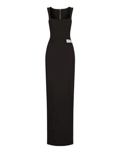 Dolce & Gabbana Kim Long Jersey Milano Rib Dress Woman Maxi Dress Black Size 10 Visc
