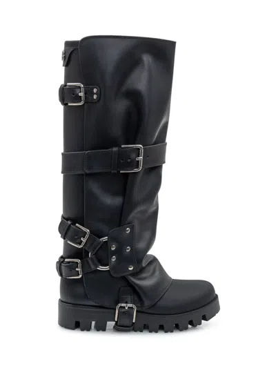 DOLCE & GABBANA DOLCE & GABBANA DOLCE & GABBANA LEATHER BIKER BOOT