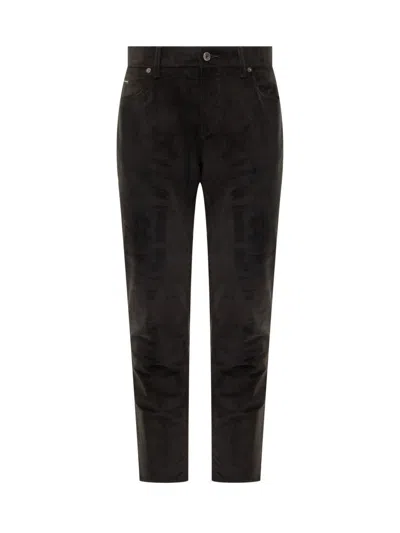 Dolce & Gabbana Men's Velvet Pants In Black