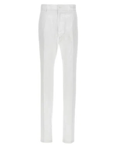 Dolce & Gabbana Pants Man Pants White Size 34 Cotton