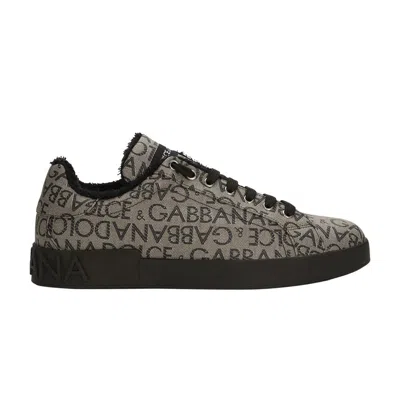 Pre-owned Dolce & Gabbana Portofino 'allover Jacquard Logo' | Cream | Men's Size 39 In White