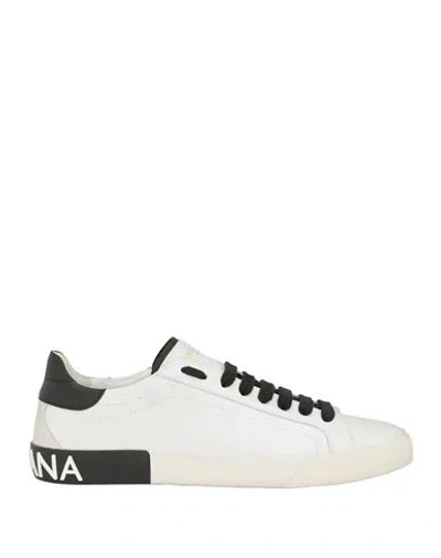 Dolce & Gabbana Portofino Sneakers Man Sneakers White Size 7 Leather