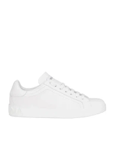 Dolce & Gabbana Portofino Sneakers Man Sneakers White Size 8 Leather