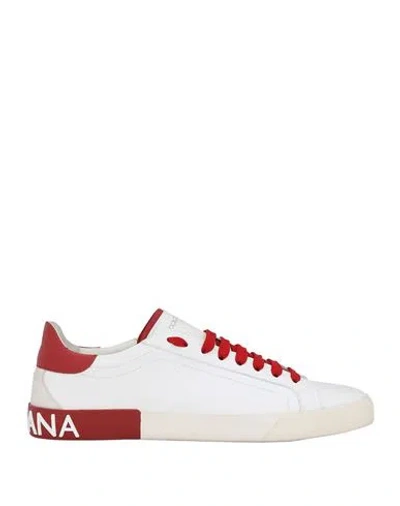 Dolce & Gabbana Portofino Sneakers Man Sneakers White Size 9 Leather